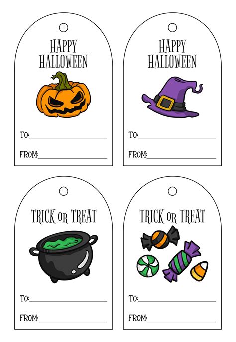 Halloween Gift Tags Printable Free